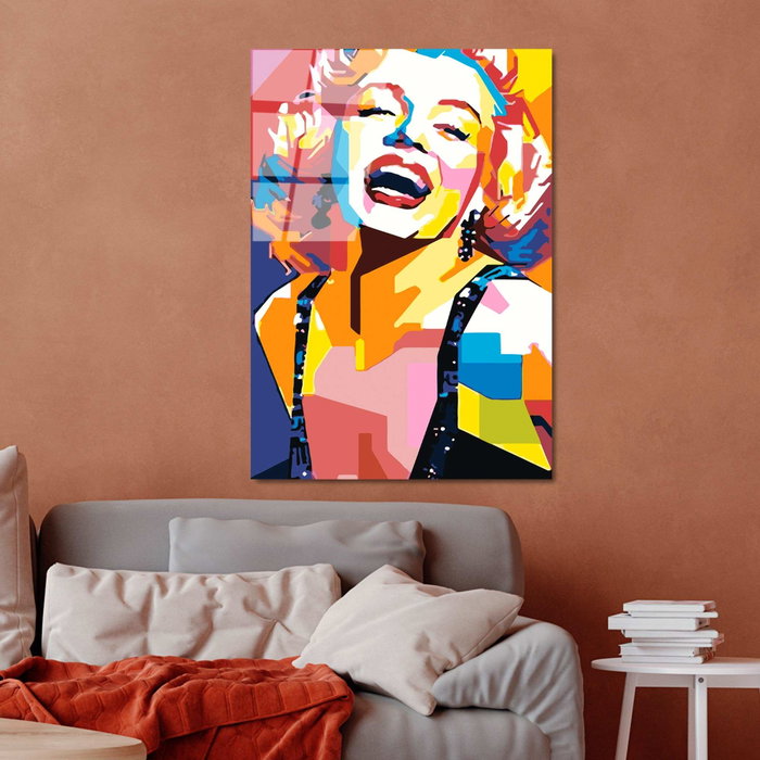 Wallity UV-802 Cuadro Decorativo de Vidrio Templado 70 x 100 cm Multicolor